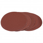 Hook and Loop Aluminium Oxide Sanding Discs, 180mm, 80 Grit (Pack of 5)