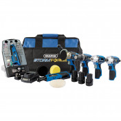 Draper Storm Force® 12V Multi-Power Interchange Kit, 3 x 1.5Ah Li-ion Batteries, 2 x Fast Chargers and 1 x Tool Bag