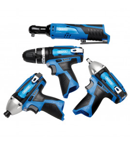 12V Drill Drive and Ratchet Interchange Kit II, 2 x 1.5Ah Li-ion Batteries, 1 x Fast Charger and 1 x Tool Bag