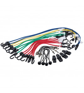 Assorted Bungee Pack with Storage Case (28 Piece)