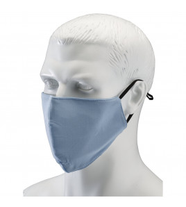 Light Fabric Reusable Face Masks, Blue (Pack of 2)