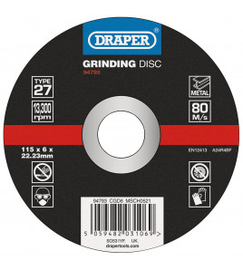 DPC Metal Grinding Disc, 115 x 6 x 22.23mm