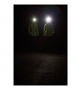 Headband with USB Rechargeable LED Torch, 1W, Blue, One Size