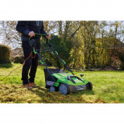 230V 2-in-1 Lawn Aerator and Scarifier, 380mm, 1800W