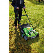 230V 2-in-1 Lawn Aerator and Scarifier, 380mm, 1800W