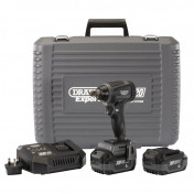 XP20 20V Brushless Impact Wrench, 1/2 Sq. Dr., 300Nm, 2 x 4.0Ah Batteries, 1 x Fast Charger