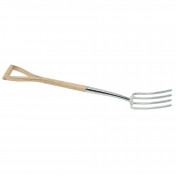 Draper Heritage Stainless Steel Border Fork with Ash Handle