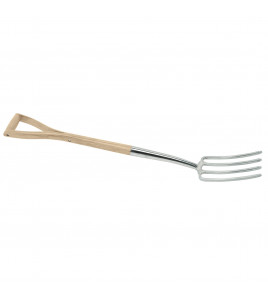 Draper Heritage Stainless Steel Border Fork with Ash Handle
