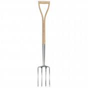 Draper Heritage Stainless Steel Border Fork with Ash Handle