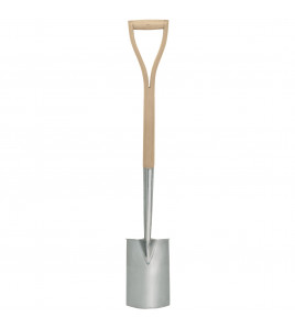 Draper Heritage Stainless Steel Border Spade with Ash Handle