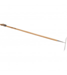 Draper Heritage Stainless Steel Garden Rake with Ash Handle