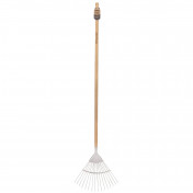 Draper Heritage Stainless Steel Lawn Rake with Ash Handle