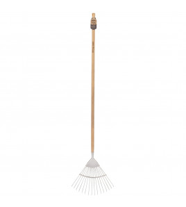 Draper Heritage Stainless Steel Lawn Rake with Ash Handle