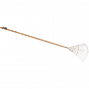 Draper Heritage Stainless Steel Lawn Rake with Ash Handle