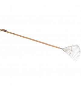 Draper Heritage Stainless Steel Lawn Rake with Ash Handle