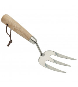 Draper Heritage Stainless Steel Hand Weeding Fork with Ash Handle