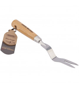 Draper Heritage Stainless Steel Hand Weeder with Ash Handle