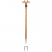 Draper Heritage Stainless Steel Fork With Ash Long Handle