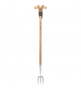 Draper Heritage Stainless Steel Fork With Ash Long Handle
