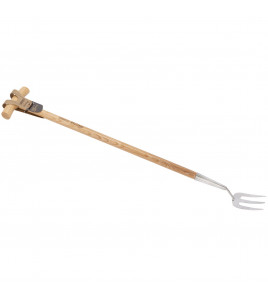 Draper Heritage Stainless Steel Fork With Ash Long Handle