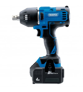 D20 20V Brushless Mid-Torque Impact Wrench, 1/2 Sq. Dr., 400Nm, 2 x 4.0Ah Batteries, 1 x Charger