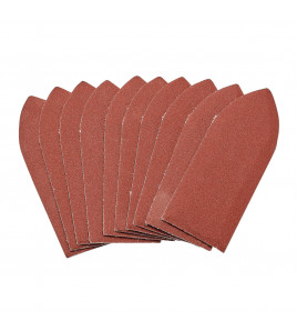 Hook and Loop Aluminium Oxide Sanding Sheets, 32 x 92mm, 240 Grit (Pack of 10)