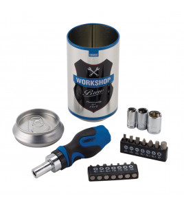 Stubby Ratchet Screwdriver and Bit Set, Special Edition - Workshop Brew (18 Piece)