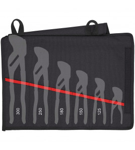 KNIPEX 00 19 55 S4 LE Roll-Up Case for Pliers Wrenches, 6 Compartments, 340mm