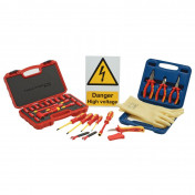 Hybrid/Electric Vehicle Hand Tool Kit with VDE Socket Set, 1/4 Sq. Dr. - Discontinued