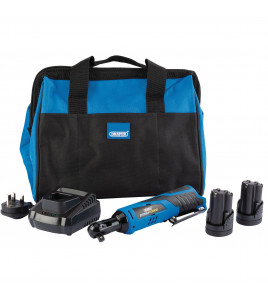 Draper Storm Force® 10.8V Power Interchange Reversible Ratchet Kit, 2 x 1.5Ah Batteries, 1 x Charger, 1 x Bag