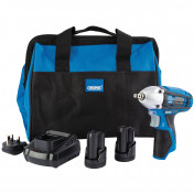 Draper Storm Force® 10.8V Power Interchange Impact Wrench Kit, 2 x 1.5Ah Batteries, 1 x Charger, 1 x Bag