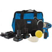 Draper Storm Force 10.8V Power Interchange Mini Polisher Kit, 2 x 4.0Ah Batteries, 1 x Charger, 1 x Bag