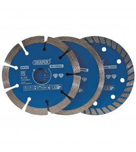 Diamond Blade Set, 115mm (3 Piece)