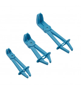 Flexible Hose Clamp Set with 90 Degree Jaws (3 Piece)